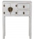 Consola oriental blanca con herrajes bronce y aire exótico1