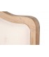 Cabecero de cama 150 con lino beige y madera natural, estilo clásico.3