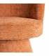 Silla tapizada giratoria chenilla calabaza con base cónica. 6