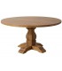 Mesa redonda de comedor en madera de mango estilo colonial1