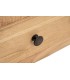 Mesita boho en madera mindi natural con cajón y tirador bronce. 6