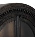 Vitrina étnica 2 puertas cristal madera tallada negra y miel4