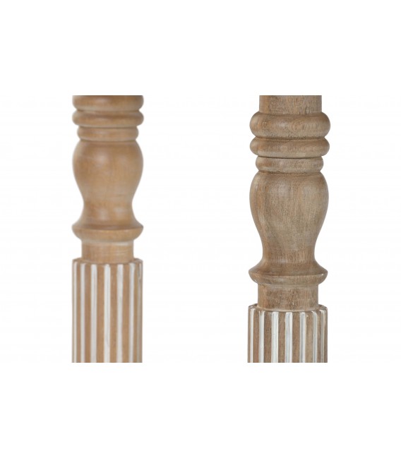 Consola entrada 3 cajones madera mango y bronce. 8