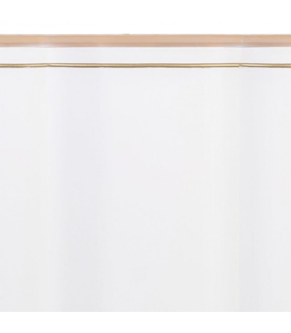 Cabecero clásico provenzal madera blanca y natural con detalle dorado. 3