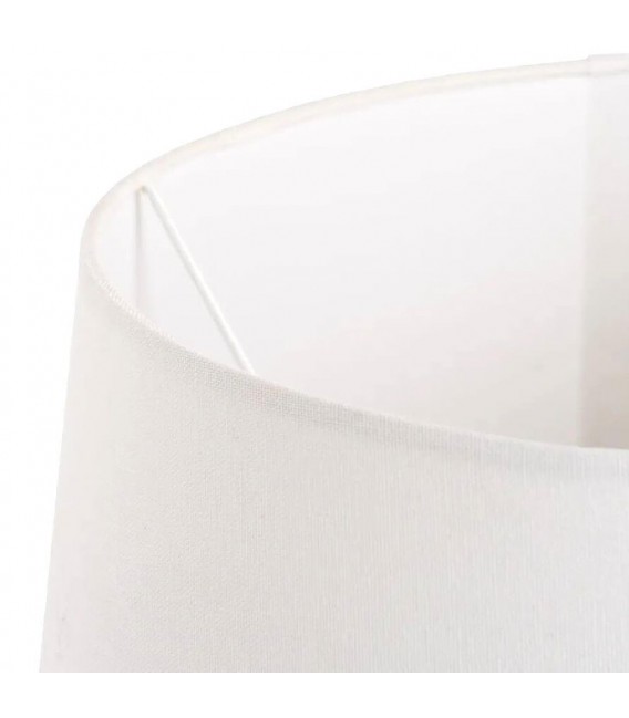 Lámpara sobremesa cerámica marrón blanco y dorado contemporánea. 1