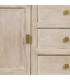 Aparador boho madera crema patinada con cajones y puertas. 7