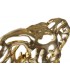 Figura decorativa de pared cabeza elefante en oro art decó. 1