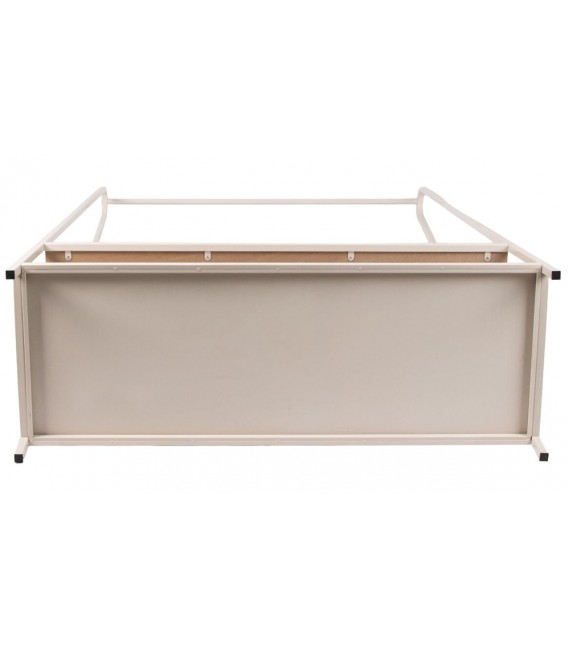 Perchero de pie burro madera roble natural y blanco gran capacidad. 4