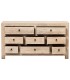Cómoda oriental XL en madera natural con 8 cajones gran capacidad. 2