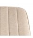 Silla tapizada beige contemporánea con patas metálicas contract. 4