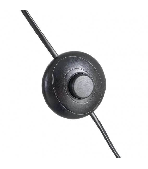 Lámpara de pie contemporánea en madera cerezo y pantalla lino crudo. 6