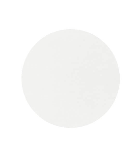 Mesa redonda blanca de microcemento, estilo ibicenco natural. 2