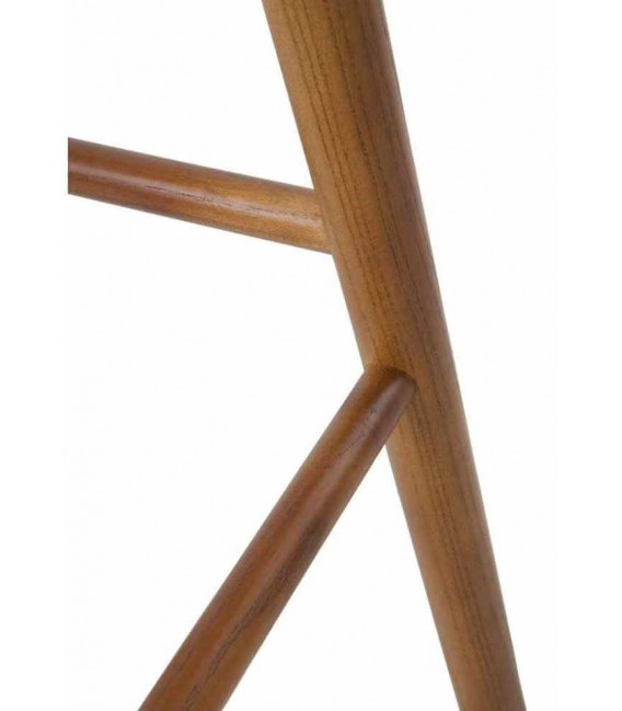 Set 2 taburetes contemporáneos en madera toon color nogal. 5