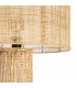 Lámpara de pie boho de ratán natural trenzado artesanal. 2