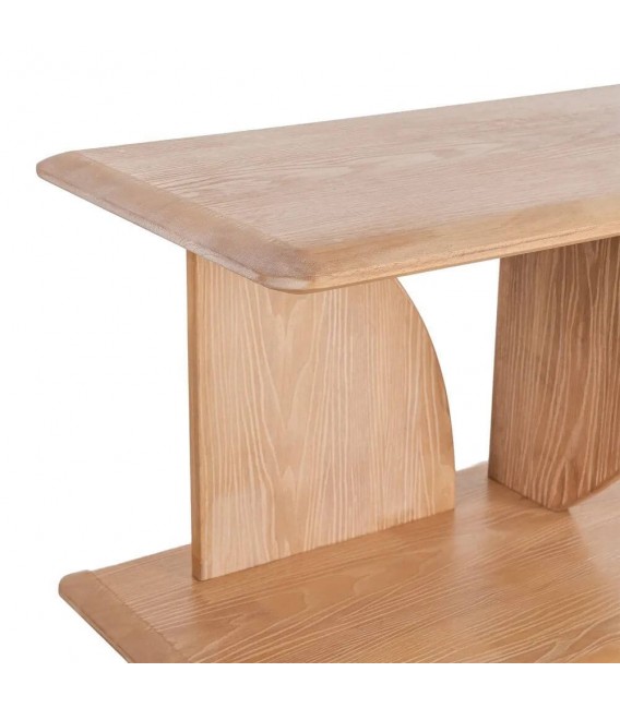 Estantería nórdica XL madera natural con diseño geométrico. 2