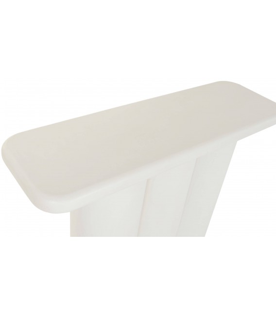 Consola de entrada ibicenca DM blanco roto efecto yeso. 2