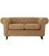 Sofá 2 plazas chester polipiel camel elegante y cómodo. 2