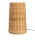 Lámpara de pie boho XL en ratán natural trenzado artesanal. 3