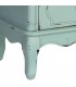 Mesita clásica chic turquesa rozado con 2 cajones de pino. 7