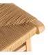 Set 2 sillas rústicas madera y cuerda trenzada natural artesanal. 6