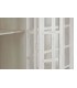 Vitrina colonial blanca muy grande con puertas de cristal y madera. 4