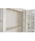 Vitrina colonial blanca muy grande con puertas de cristal y madera. 5