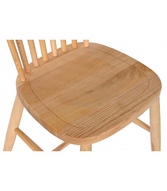 Set 2 sillas comedor boho madera olmo natural artesanal. 4