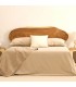 Cabecero de madera natural artesanal para cama estilo boho. Mdmhogar
