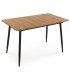 MESA DE COMEDOR EXTENSIBLE 120 X 70 X 75 CUINA MADERA IMITACION ROBLE