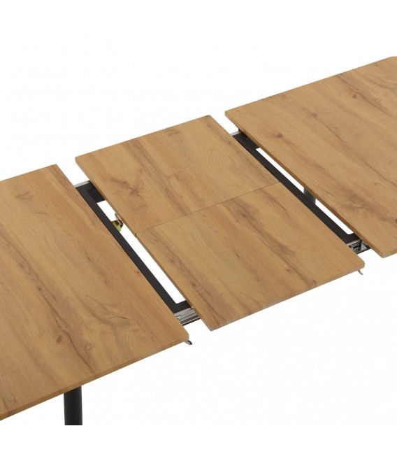 MESA DE COMEDOR EXTENSIBLE 120 X 70 X 75 CUINA MADERA IMITACION ROBLE