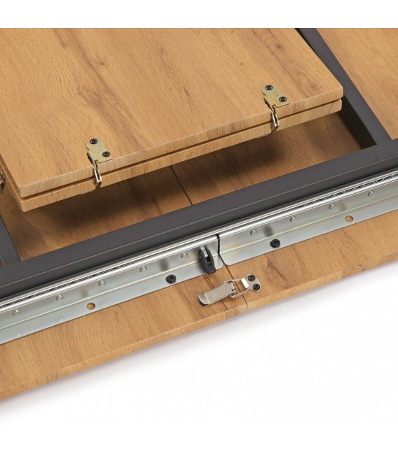 MESA DE COMEDOR EXTENSIBLE 120 X 70 X 75 CUINA MADERA IMITACION ROBLE