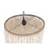 Lámpara de techo boho de conchas y fibras naturales trenzadas. 3