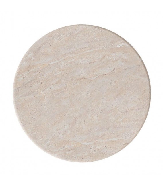 MESA DE COMEDOR REDONDA PEQUEÑA 100 Ø X 77 LAORO MICROCEMENTO TRAVERTINO