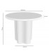 MESA DE COMEDOR REDONDA PEQUEÑA 100 Ø X 77 LAORO MICROCEMENTO TRAVERTINO