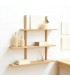 Estantería nórdica madera natural con diseño ligero y cálido.  Mdmhogar