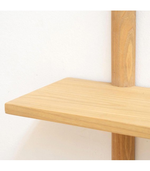 Estantería nórdica madera natural con diseño ligero y cálido. 2