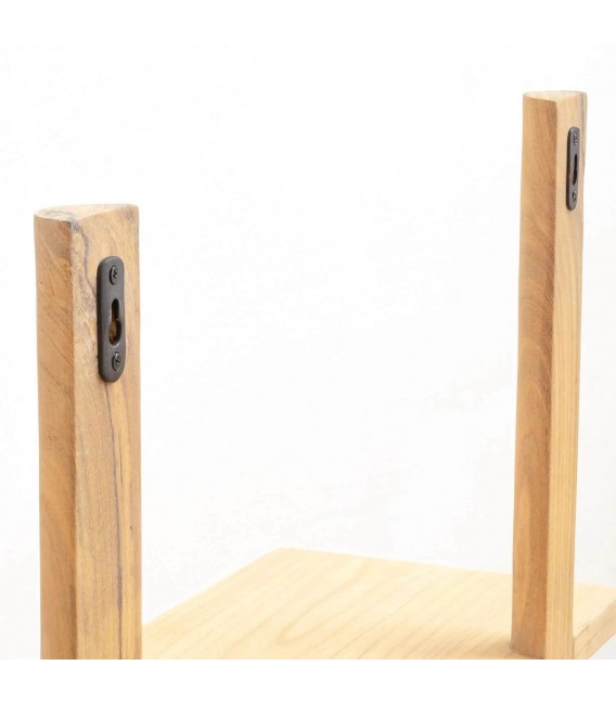 Estantería nórdica madera natural con diseño ligero y cálido. 3