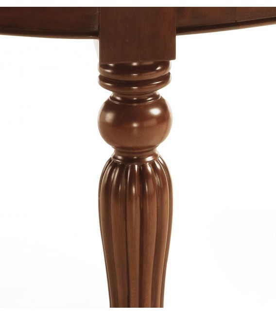 MESA DE COMEDOR EXTENSIBLE 160 X 110 X 80 VINTAGE MADERA CAOBA