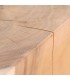 Mesita auxiliar wabi sabi de madera natural tallada a mano. 2