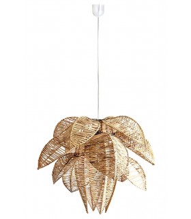 LAMPARA DE TECHO 70 Ø COCOS RATAN MARRON