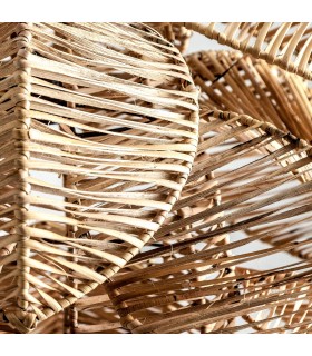 LAMPARA DE TECHO 70 Ø COCOS RATAN MARRON