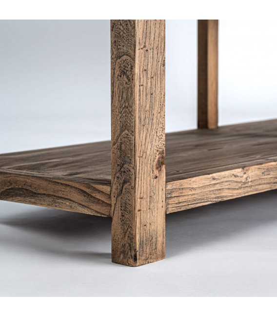 Consola de entrada XXL en olmo reciclado 9 cajones estilo oriental6