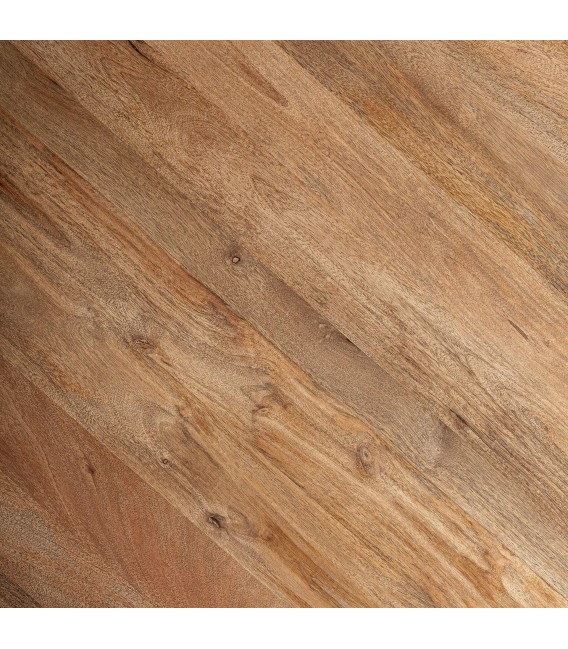 Mesa ovalada de comedor en madera natural de estilo colonial.4