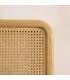 Cabecero boho de madera y ratán natural para cama doble 150 cm. 1
