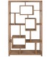 Estantería boho en madera natural reciclada de teca artesanal.