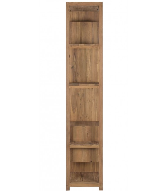 Estantería boho en madera natural reciclada de teca artesanal.3