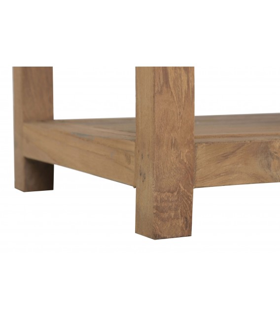 Estantería boho en madera natural reciclada de teca artesanal.8