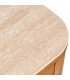 Mueble de TV contemporáneo en madera natural y travertino 4