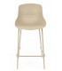 Set 4 taburetes beige nórdicos con base metálica resistente. 4