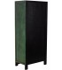 Armario madera verde patinado con herrajes bronce oriental 3